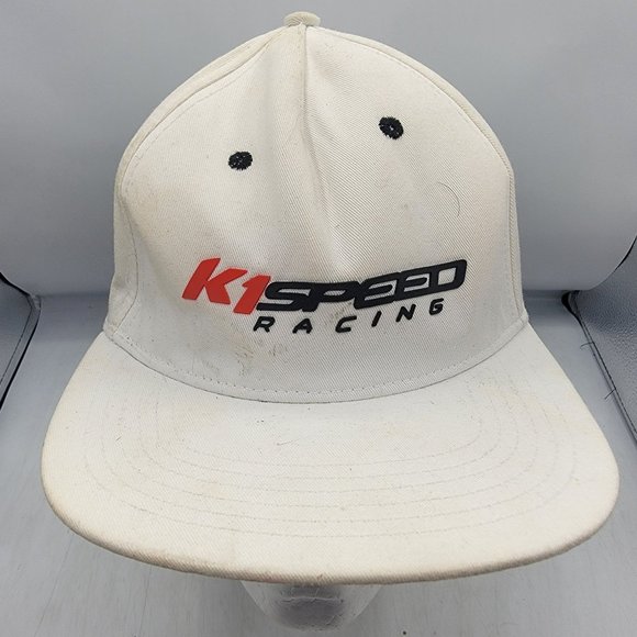K1 Speed Adults Hat Cap White Go Karts Casual Comfort Adjustable Lightweight - Picture 1 of 9